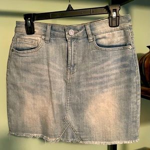 Indigo Rein denim skirt.